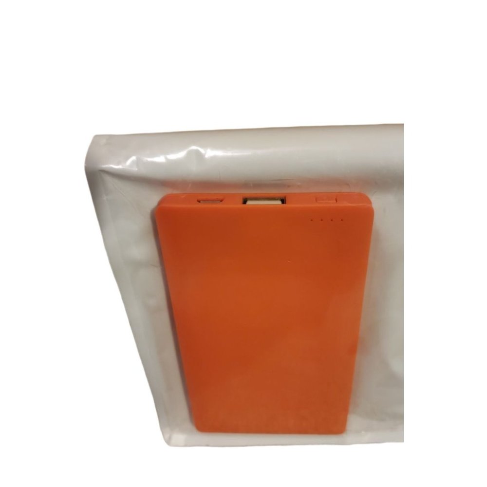 Nook Rectangular Tangerine Color USB Power Bank w/ Charging Cable NEW in Package